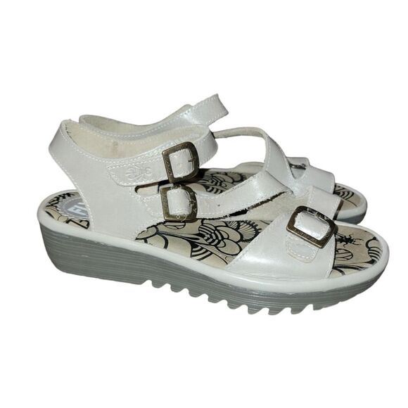 Fly London Women's ELIT141FLY Open Toe Sandals Grey/Taupe 8 8.5 39 - Picture 3 of 14